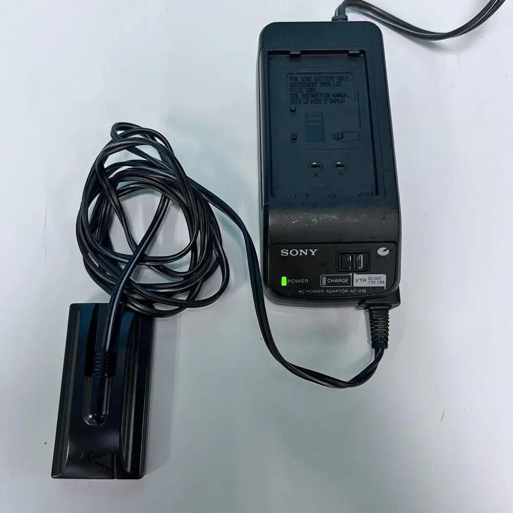 Sony AC-V16A AC Power Adaptor & Battery Charger Camcorder VTR Adapter Tested